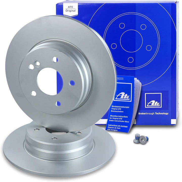 ATE Bremsenset Hinterachse inkl. Bremsscheiben Ø 290 mm Voll & Ceramic Bremsbeläge, Passend für MERC