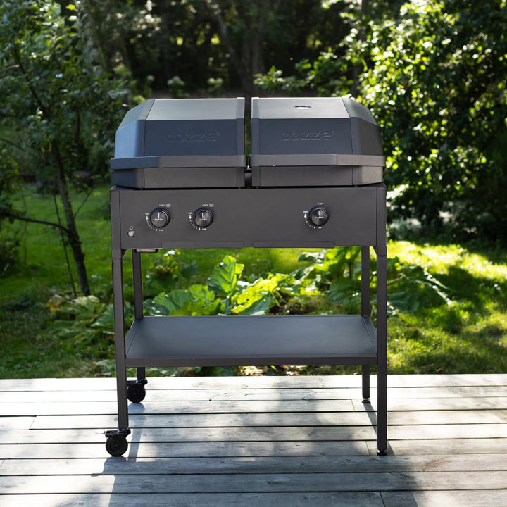 cozze 900 Station Outdoor Tisch für Pizzaofen &amp; Grill – Robuster Grillwagen aus verzinktem Stahl, fa