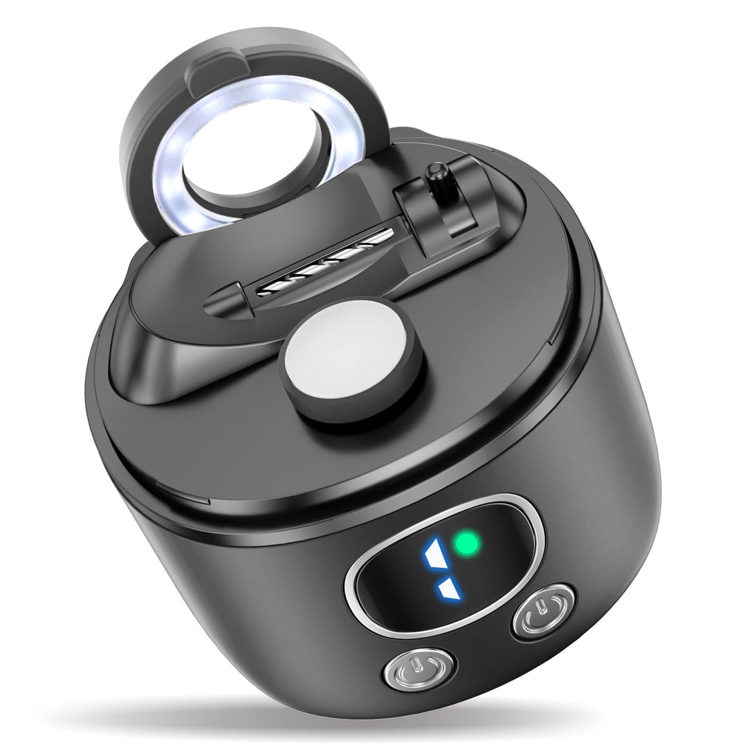 Elektrischer Nagelknipser, USB-wiederaufladbarer automatischer Nageltrimmer und Poliermaschine mit L