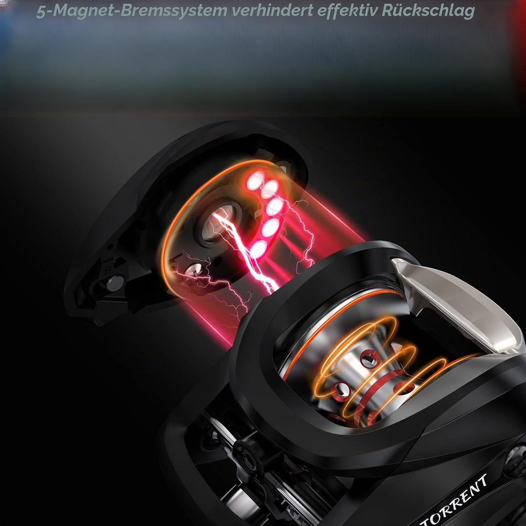 Piscifun Torrent Right/Left Handed Baitcasting Reel 18LB Carbon Fiber Drag 7.1:1 Baitcaster Fishing