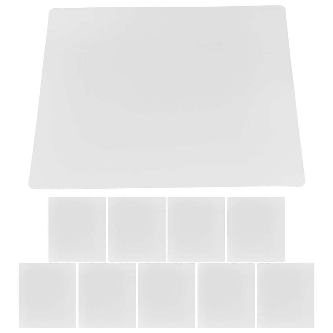 10 Stück Transparente 3D Stift Zeichenmatten aus PVC 20X18cm Kunststofffolie für Präzises Selbstgema