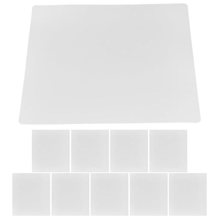 10 Stück Transparente 3D Stift Zeichenmatten aus PVC 20X18cm Kunststofffolie für Präzises Selbstgema