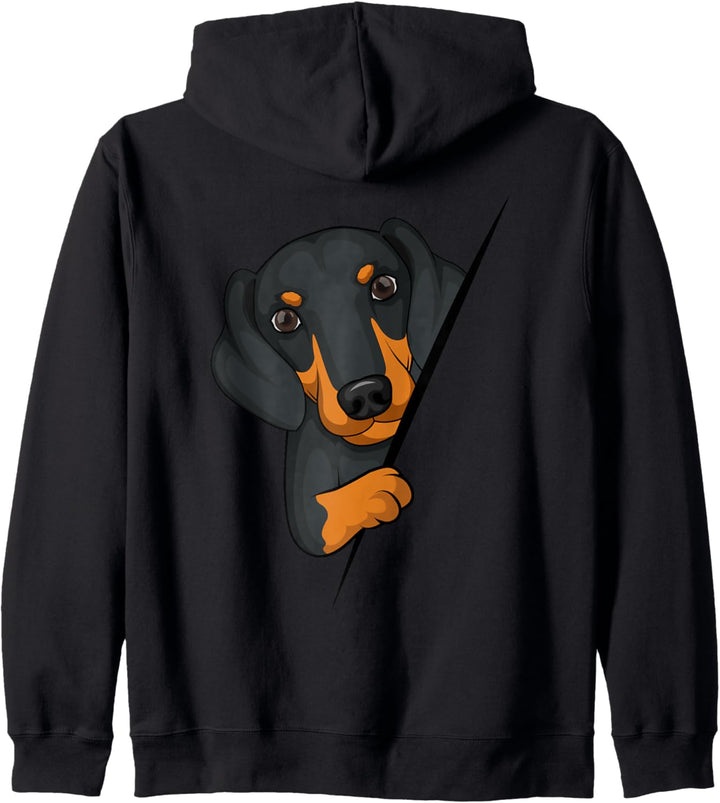 Dackel Dachshund Teckel Kinder Damen Kapuzenjacke