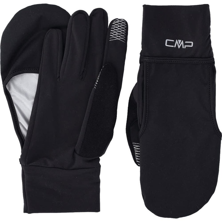 CMP - Damenhandschuhe mit laminiertem Falthandschuh, Schwarz, L/XL