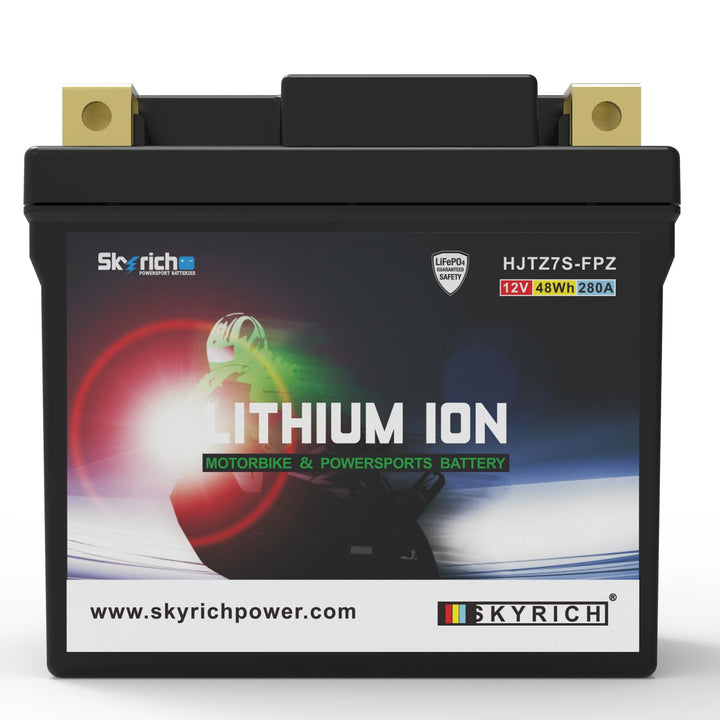 SKYRICH - Batterie Moto 12V Lithium Ion HJTZ7S-FPZ Sans Entretien