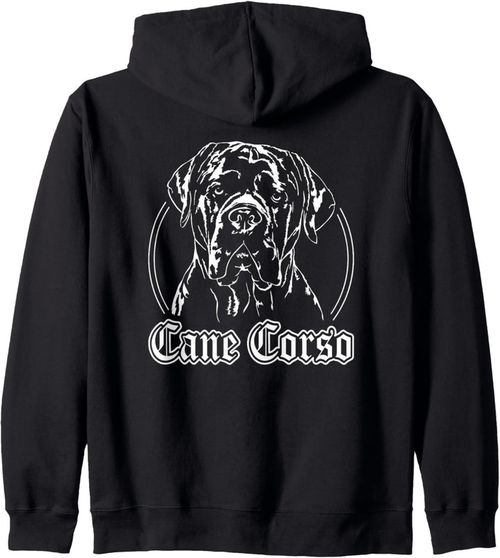 Cane Corso Italiano Hund Hundeportrait Hunde Kapuzenjacke