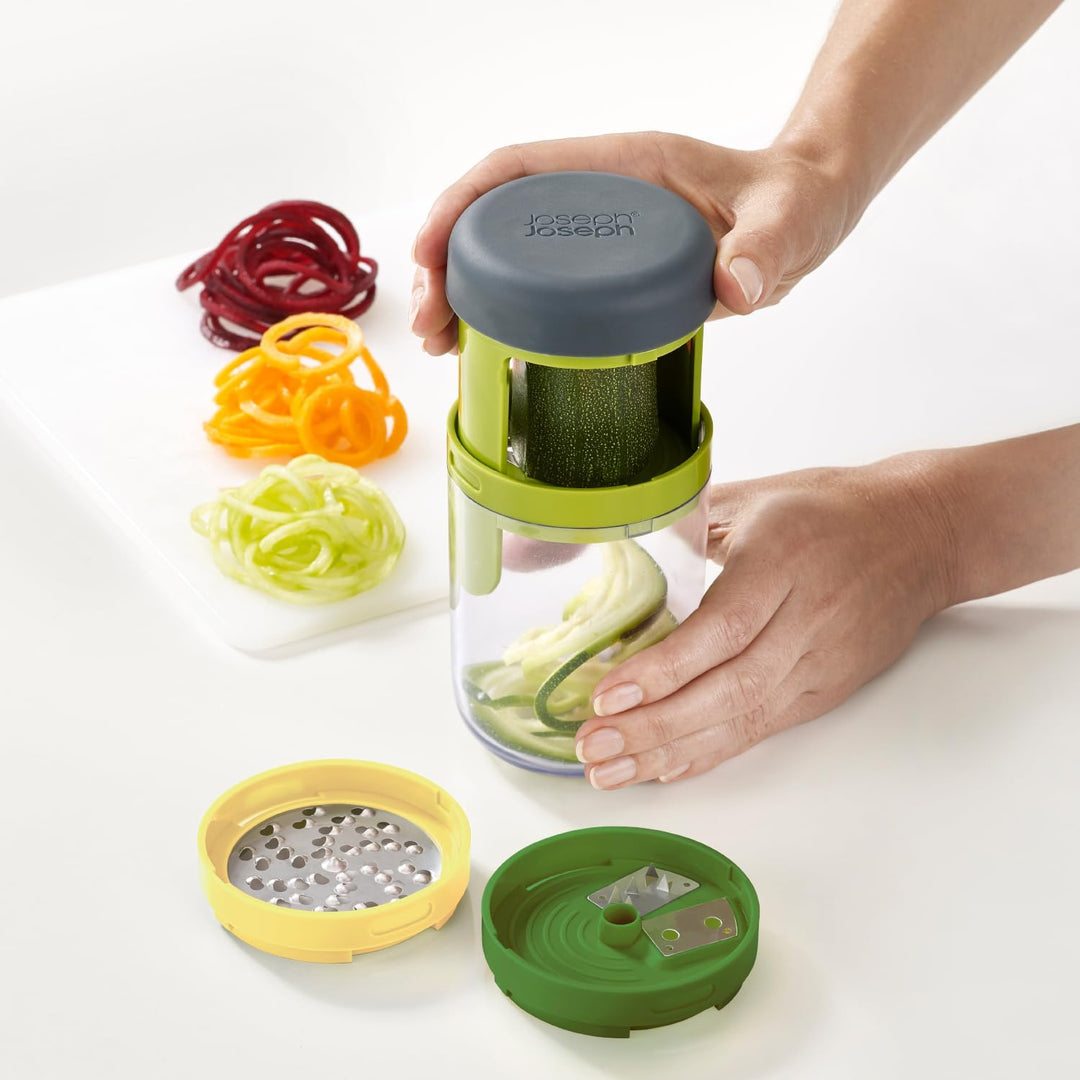 Joseph Joseph Spiro Hand Held Gemüseschneider Spiralizer, Spaghetti Zoodle Zucchini Nudel Lebensmitt