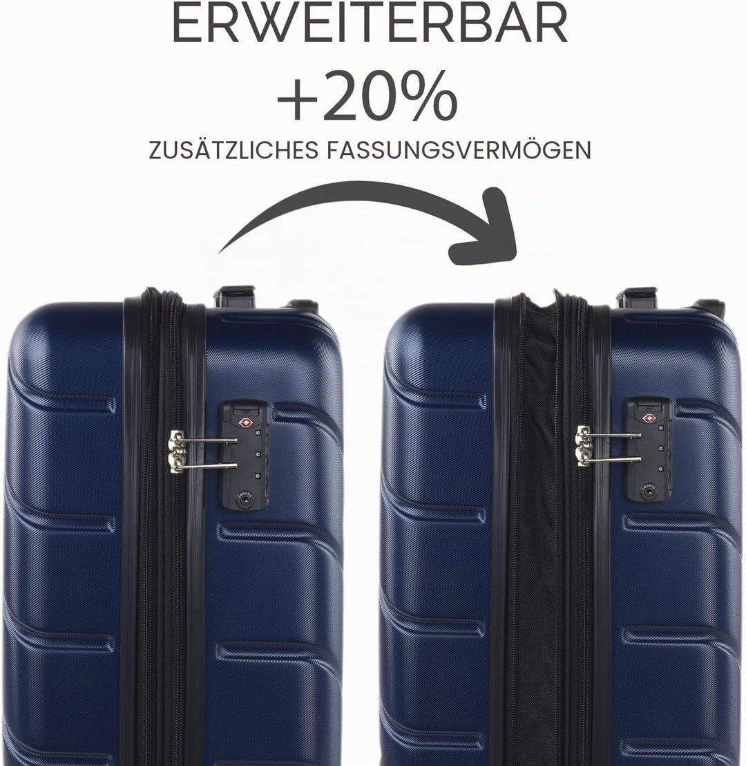 Hartschalenkoffer Gross, Reisekoffer Mit Rollen Gross - Robustes Reisegepäck Marino M, Marino M