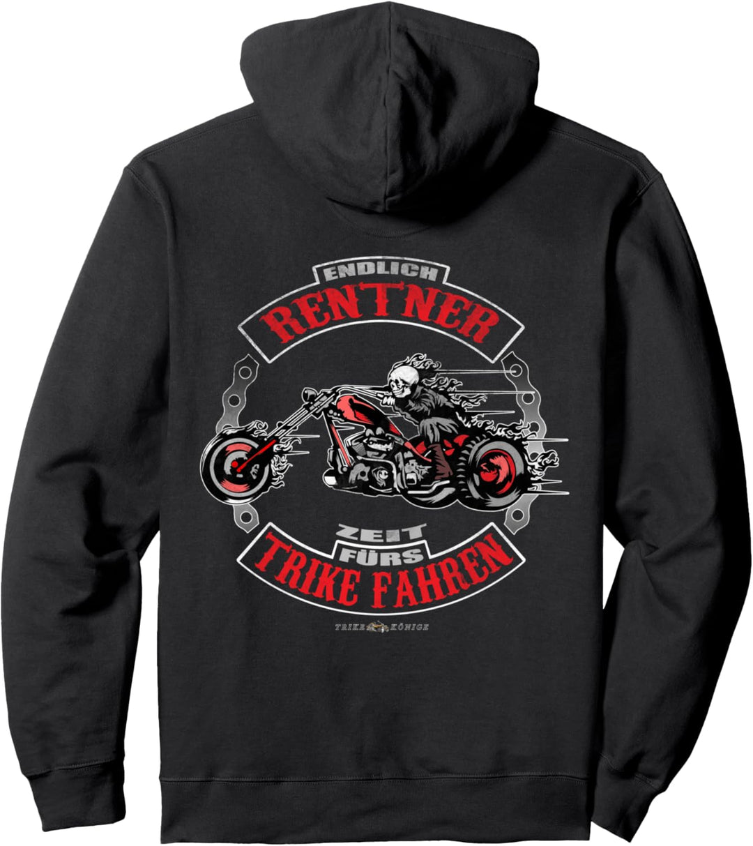 Der Trike Rentner, cooles Design im vitage triker Look Pullover Hoodie