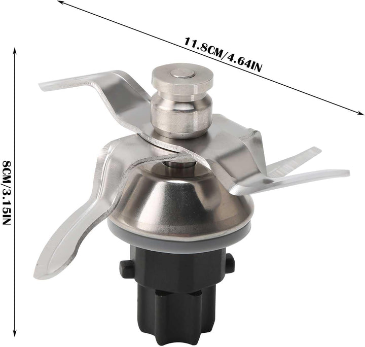 Kompatibel mit Thermomix Messer TM31 Ersatz,Messer TM31 aus Edelstahl inkl Diсhtung Ersatz,Kompatibe