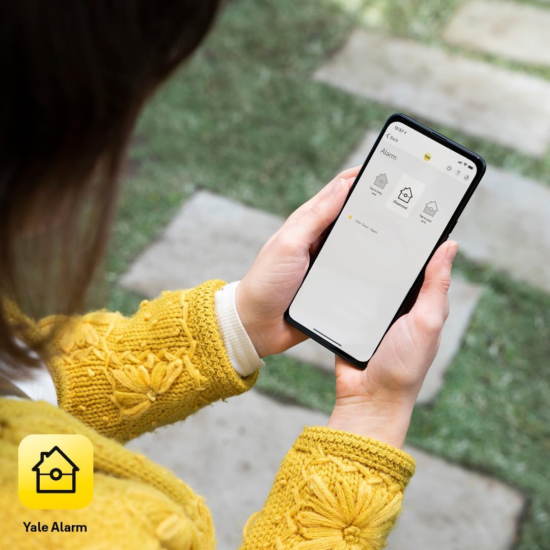 Yale Sync Alarm Tür-/Fensterkontakt (AC-DC) - Sync Smart Home Alarm - 200m Reichweite - Funktioniert
