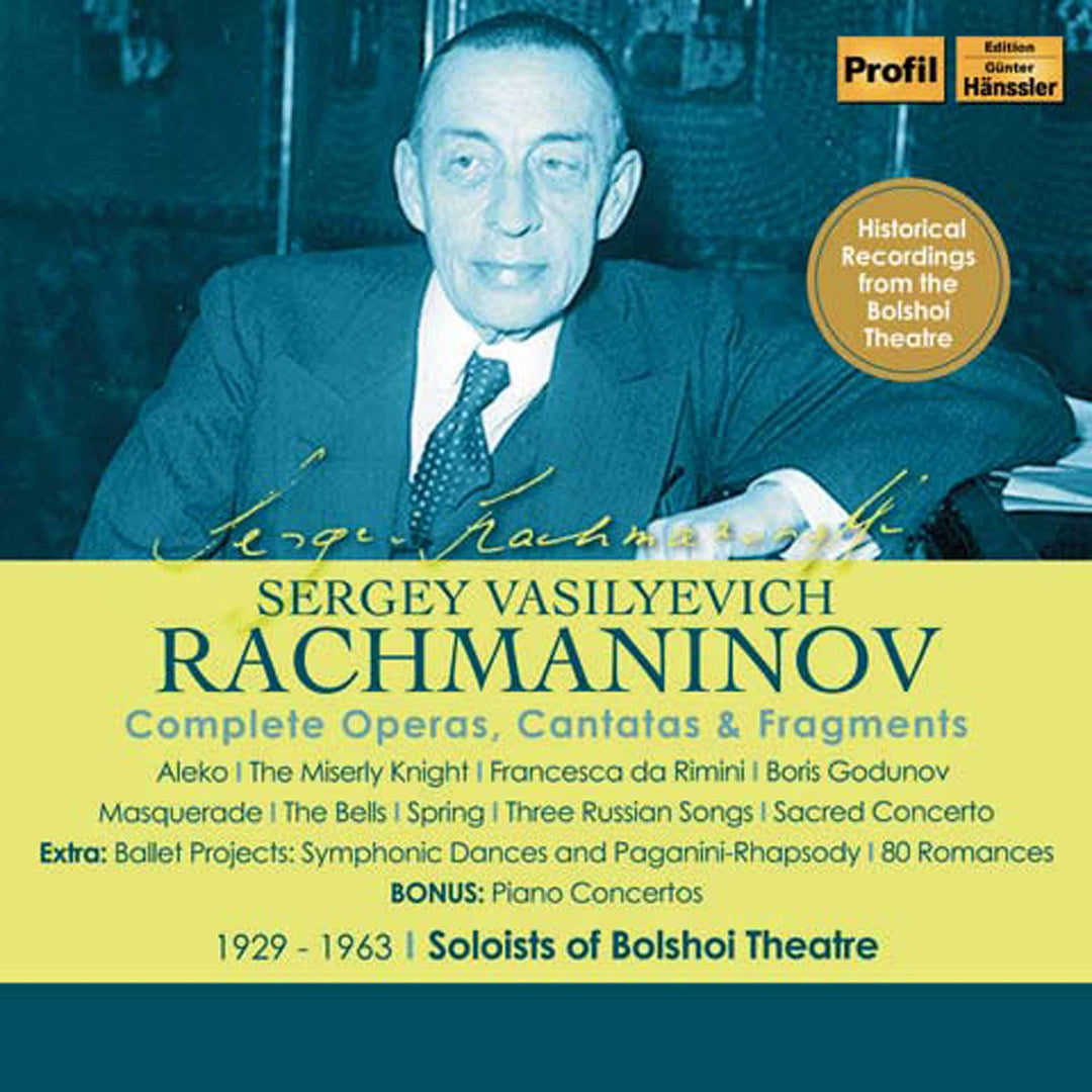 Rachmaninov: Complete Operas/Sämtliche Opern, Boris Godunov, Die Glocken, Aleko, Der geizige Ritter,