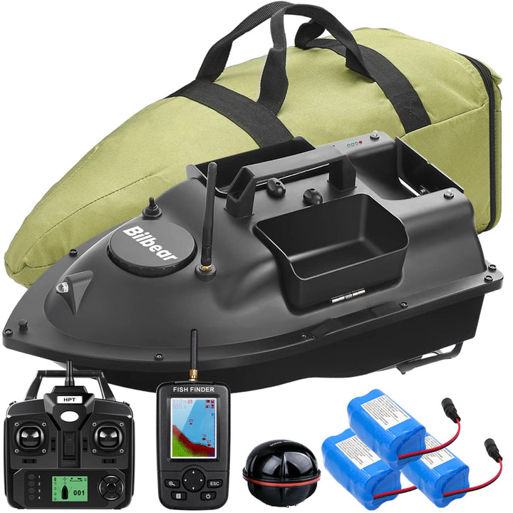 Bilbear GPS Köderboot Futterboot mit Echolot und GPS Köderlieferboot Karpfenfischen Angelköderboot,F
