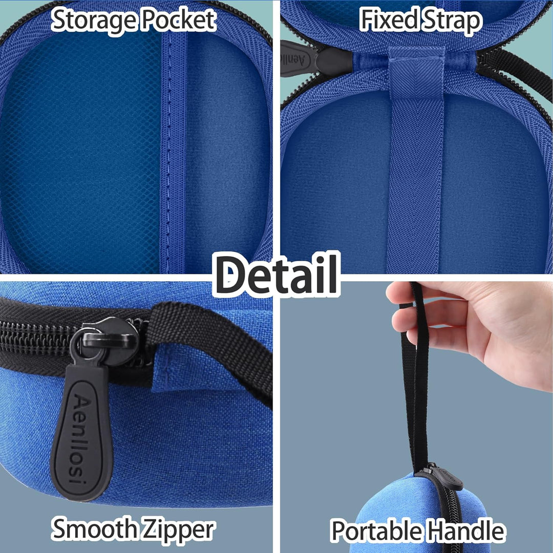 Aenllosi Hart Tasche Hülle für Bose SoundLink Micro Bluetooth Lautsprecher, Nur Tasche (Blau) Blau;,