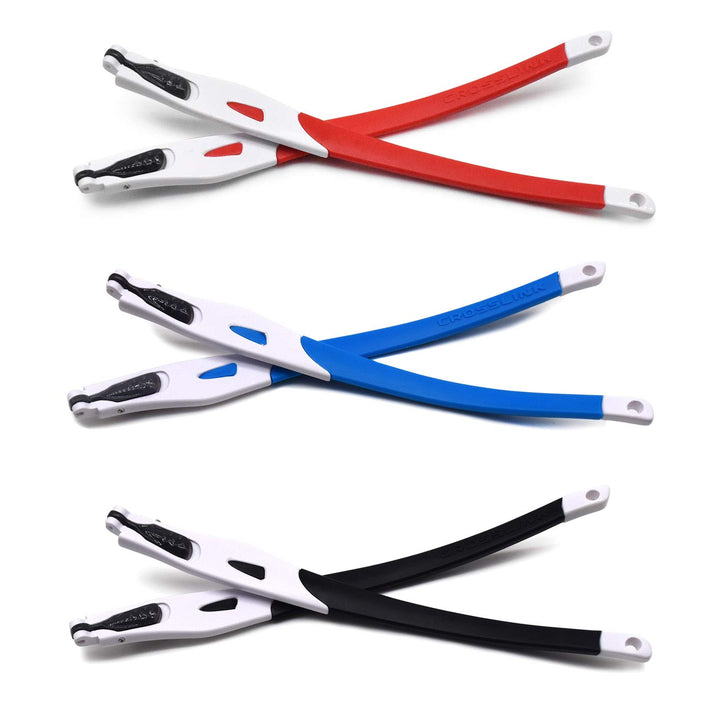 HKUCO Rot/Blau/Schwarz Gummi Ersatz weissen Rahmen Beine für Oakley Crosslink