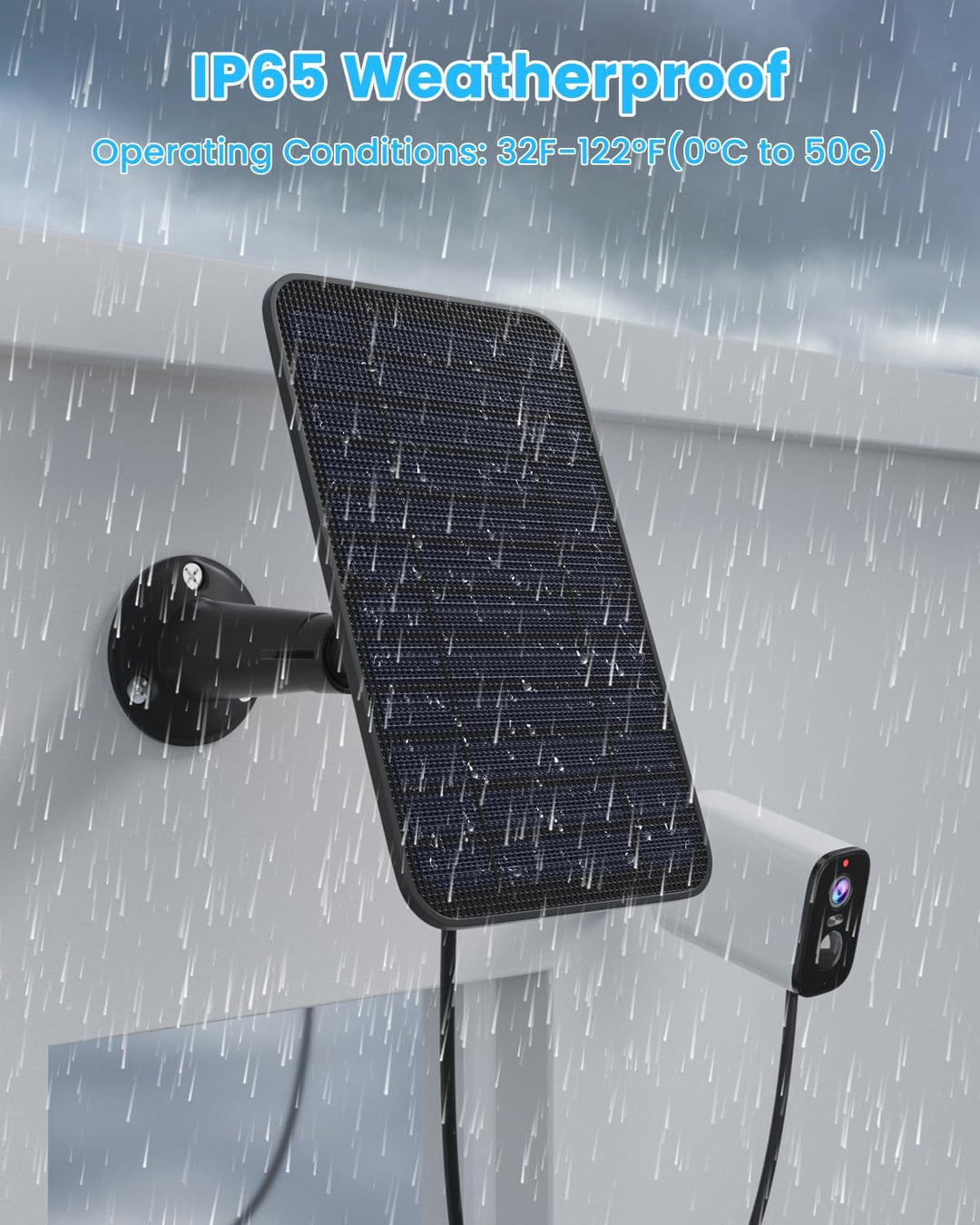 5 W Solarmodul-Ladegerät, kompatibel mit Blink Outdoor/Outdoor (3. Generation)/XT XT2 Kamera, Solarp