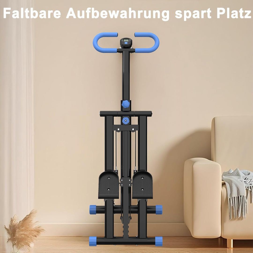 Stair Stepper Pro 2025, Treppenmeister für Zuhause mit 3 Stufen Widerstand, Foldbares Vertical Climb