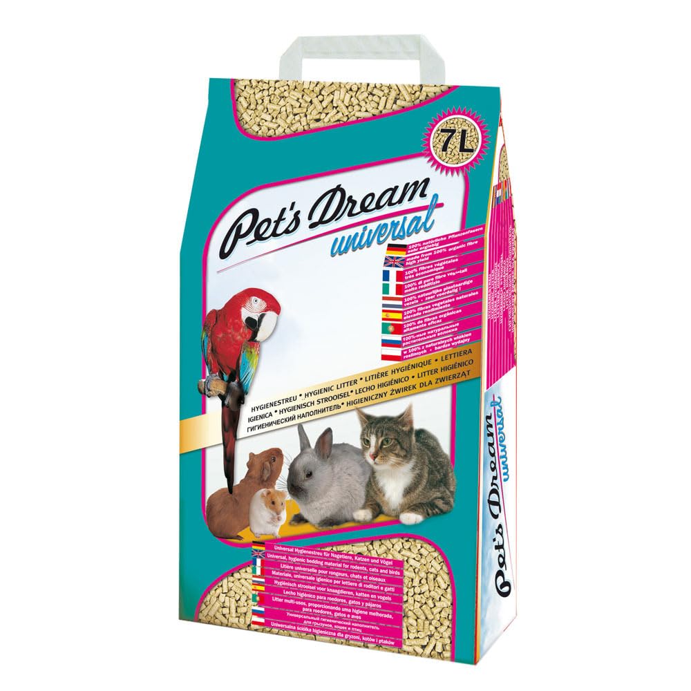 PetsDream Pets Dream Granulat aus Holz 4 kg 7 L – Lot de 2