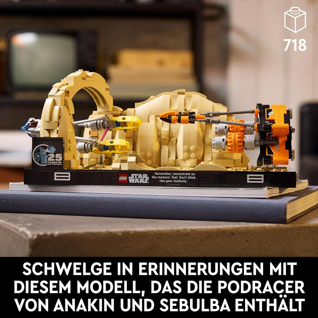 LEGO Star Wars Podrennen in Mos Espa – Diorama & Star Wars Flucht mit dem BARC Speeder, The Mandalor