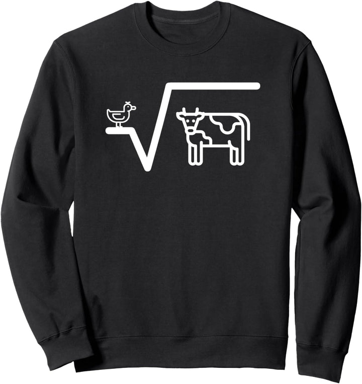 Ente Wurzel aus Kuh - N-te Wurzel aus Q witziges Mathematik Sweatshirt