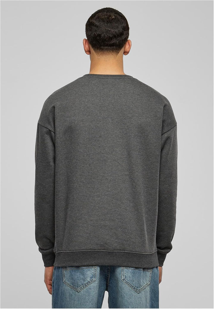 Urban Classics Basic Crewneck Männer Langarmshirt schwarz Basics, Streetwear S Grosse Grössen Charco