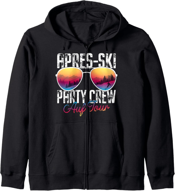 Apres-Ski Party Crew Auf Tour - Skifahrer Skiurlaub Gruppen Kapuzenjacke