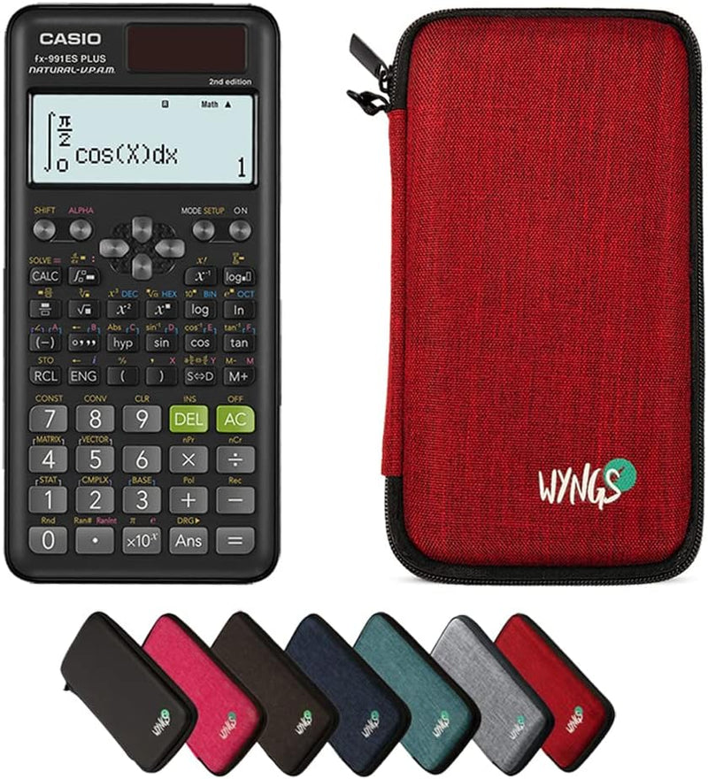 CALCUSO Sparpaket: Casio FX-991ES Plus 2nd Edition technisch-wissenschaftlicher Taschenrechner + WYN