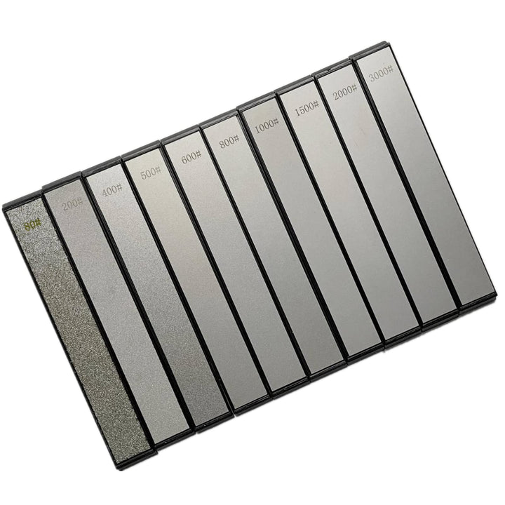 Diamant-Messer-Schleifstein-Set, 80#200#400#500#600#800#1000#1500#2000#3000 Körnung, Diamant-Schleif