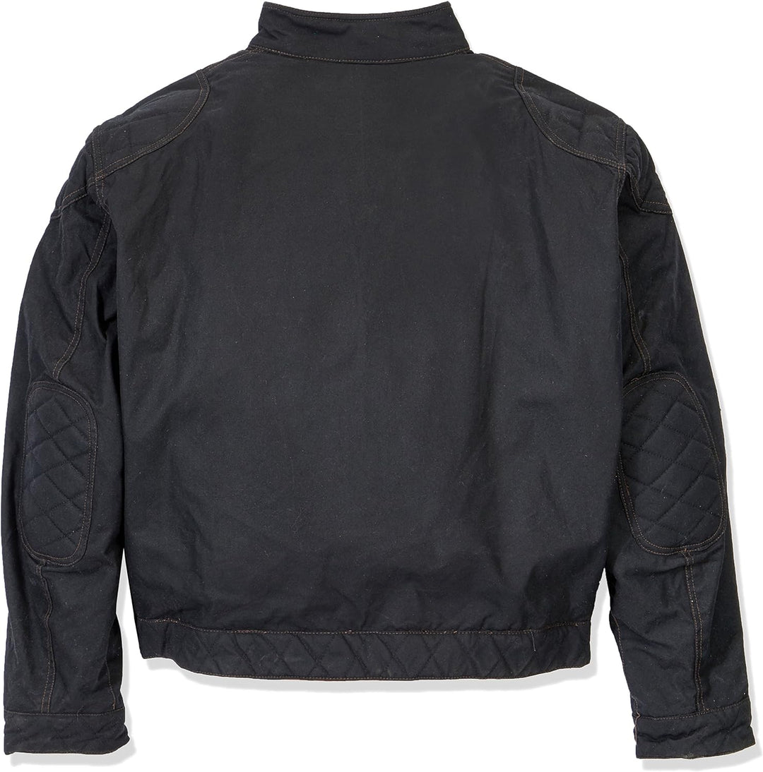 Bores Trophy Pro 1 Classic Wachsjacke Schwarze Herren Textiljacke, Schwarz, Grösse 4XL