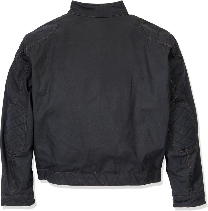 Bores Trophy Pro 1 Classic Wachsjacke Schwarze Herren Textiljacke, Schwarz, Grösse 4XL