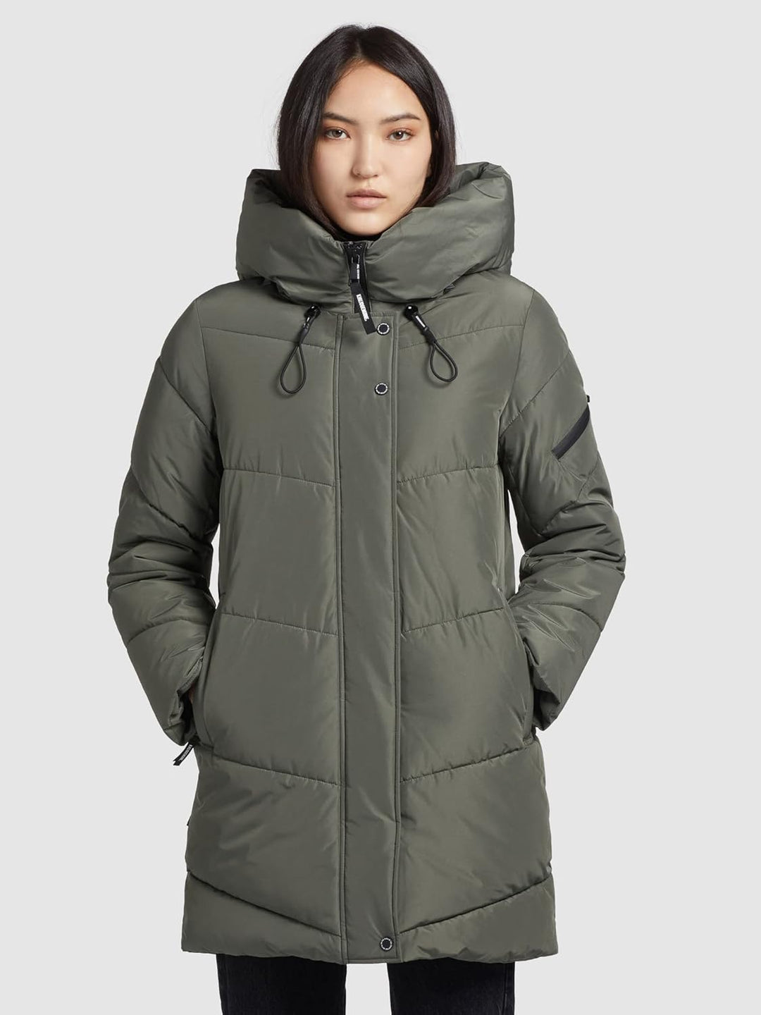 khujo Damen Jacke JORDIS3 gesteppt Winterjacke Kapuze Zwei-Wege-Reissverschluss M Mint, M Mint