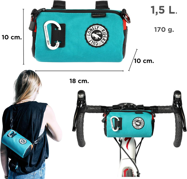 ULAC - COURSIER Sprint Trinkflaschentasche | Neo Porter | Hergestellt aus Nylon | Kapazität 1,5L | 1