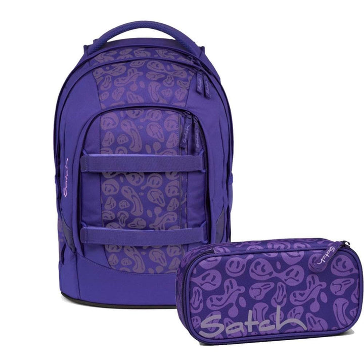 satch Pack Schulrucksack Set 2.tlg inkl. Schlamperbox Bright Faces, Bright Faces
