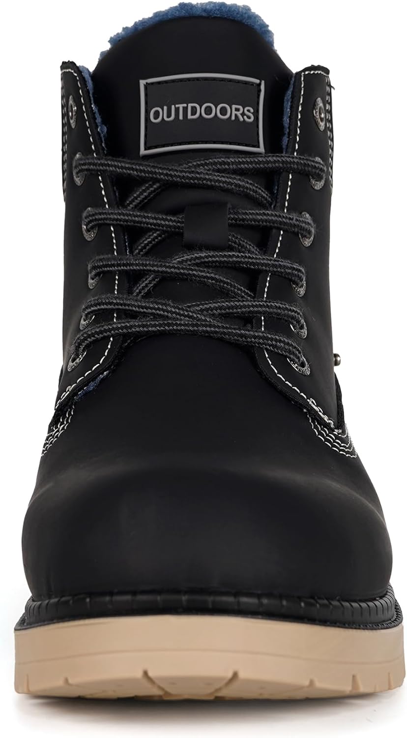 Unisex Winterstiefel Warm Winterschuhe Gefütterte Stiefeletten Wasserdicht Boots Gr.36-47 36 EU Schw