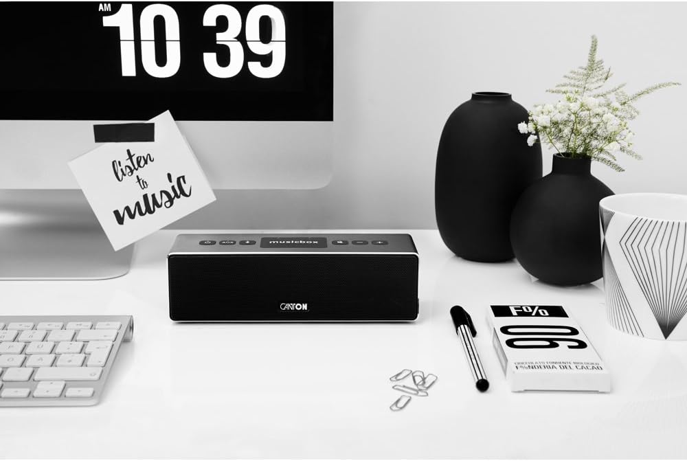 Canton Musicbox XS Portabler Bluetooth-Lautsprecher - Schwarz schwarz Single, schwarz Single
