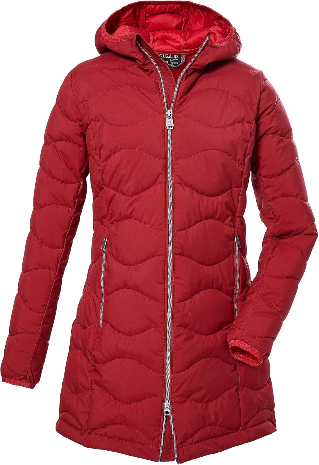 G.I.G.A. DX Damen Gw 20 Wmn Qltd Prk Steppparka mit Kapuze/Funktionsparka in Daunenoptik 46 tiefrot,
