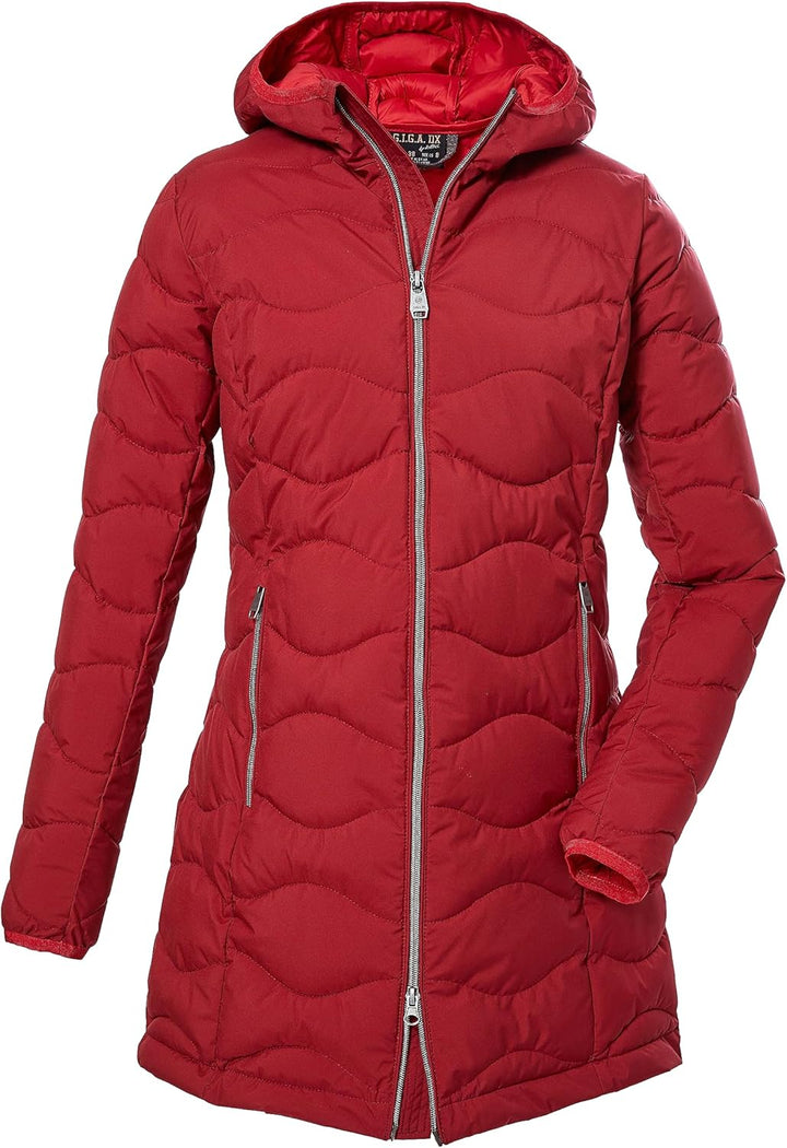 G.I.G.A. DX Damen Gw 20 Wmn Qltd Prk Steppparka mit Kapuze/Funktionsparka in Daunenoptik 46 tiefrot,