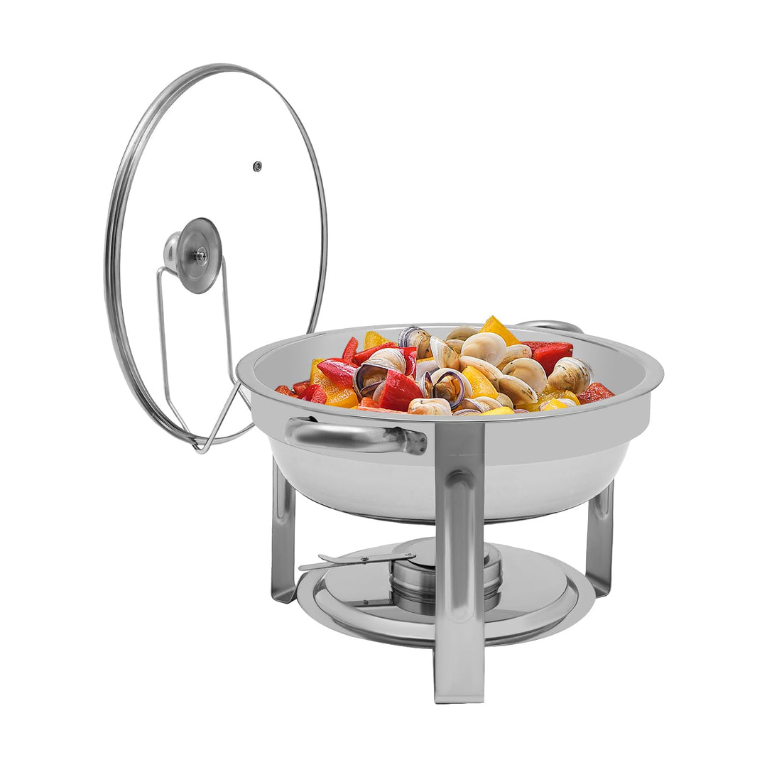 5L Chafing Dish Buffet Set, Edelstahl Chafing Dish Warmhaltebehälter, Chafers und Buffet-Wärmer-Sets