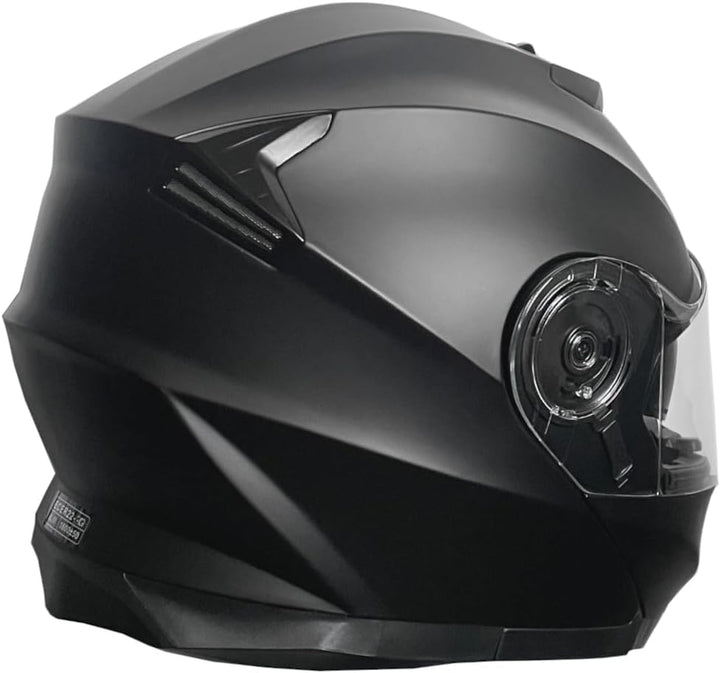 RALLOX Klapphelm Motorradhelm 160 matt schwarz Grösse M Sturzhelm Helm Rollerhelm, M