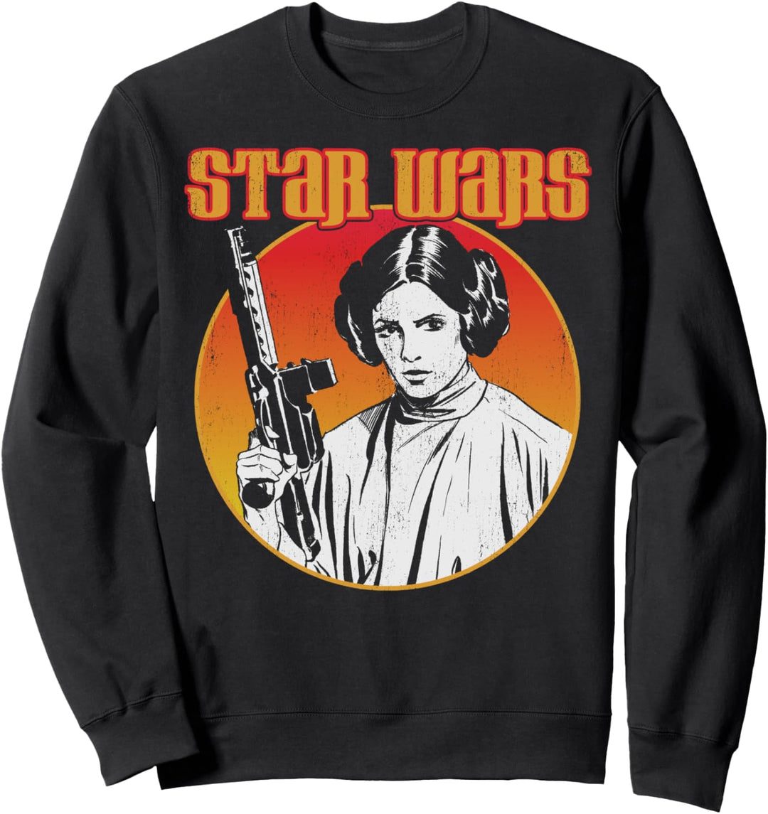 Star Wars Princess Leia Circle sunset Portrait Sweatshirt