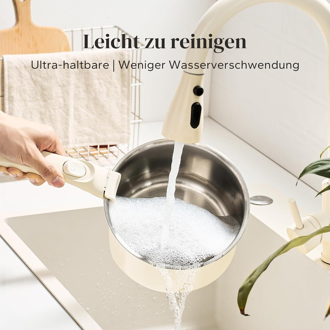 Redchef Edelstahl Topfset Induktion mit Abnehmbaren Griffen, Kochtopfset unbeschichtet 16/18/20cm un