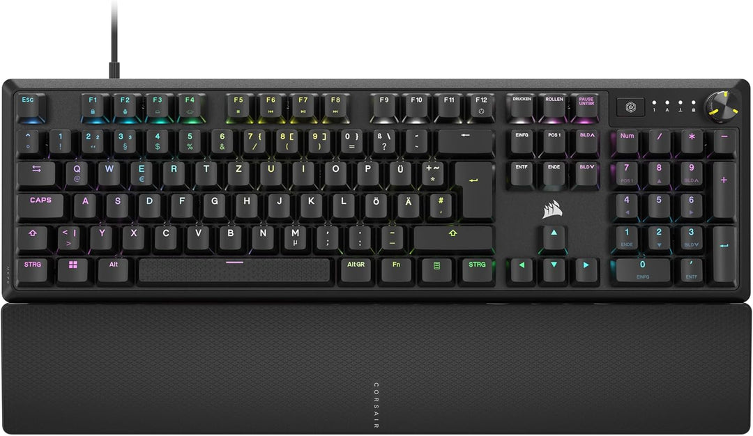 Corsair K70 CORE RGB Mechanische Gaming-Tastatur Mit Handballenauflage - Vorgeschmierte MLX Red Line