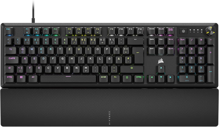 Corsair K70 CORE RGB Mechanische Gaming-Tastatur Mit Handballenauflage - Vorgeschmierte MLX Red Line
