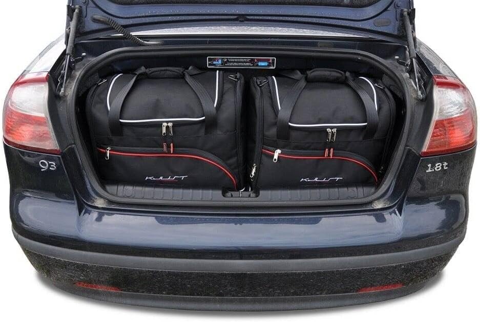 KJUST Dedizierte Reisetaschen 4 stk kompatibel mit SAAB 9-3 CABRIO II 2002-2011