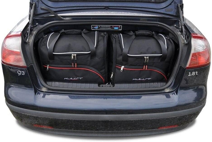 KJUST Dedizierte Reisetaschen 4 stk kompatibel mit SAAB 9-3 CABRIO II 2002-2011