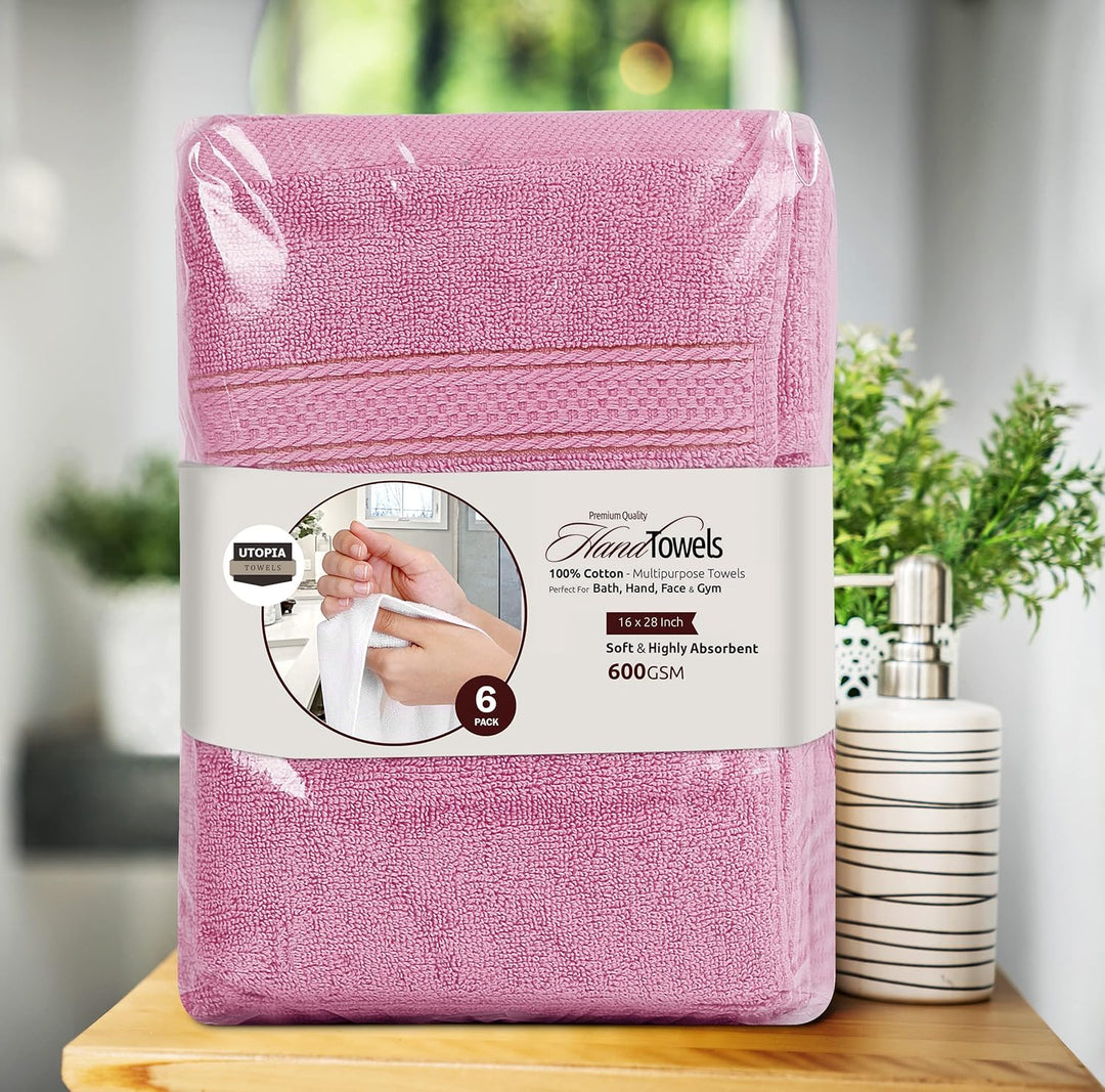 Utopia Towels, Premium Handtücher Set, 100 % ringgesponnene Baumwolle, ultraweich und sehr saugfähig
