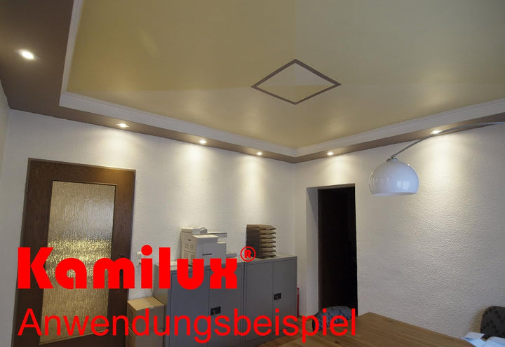 Kamilux 7 x Einbaustrahler/Spot Bajo in Edelstahl-gebürstet Optik 230V inkl. GU10 Fassung