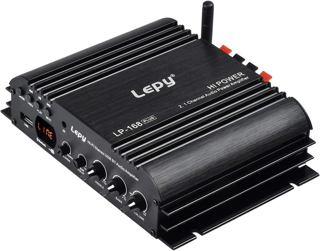 Lepy LP-168 Plus Bluetooth 2.1 Kanal IR 2 x 45W 1 x 68W HiFi Digital Stereo Bass Audio USB MP3 MP4 D