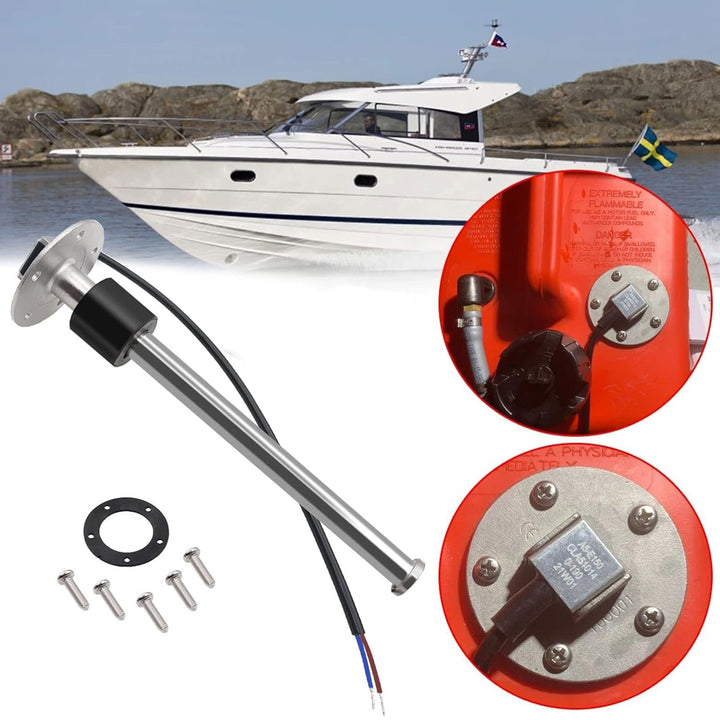 KAOLALI Füllstandssensor, Brenngasgeber Edelstahl-Kraftstoffsendeeinheit Wasserstandsanzeige-Sensor