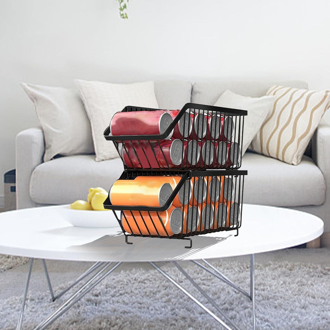 Dosenregal-Organizer, stapelbarer Eisen-Spender, robustes Dosenregal, platzsparendes Design, ideal f